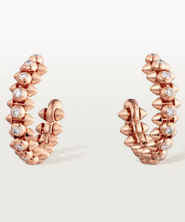 Clash de Cartier Earrings Diamonds (Rose gold, diamonds)