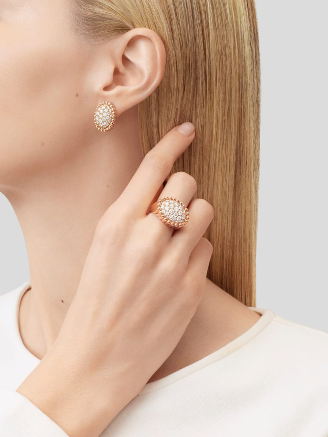 Perlée Diamonds Pavé Earrings