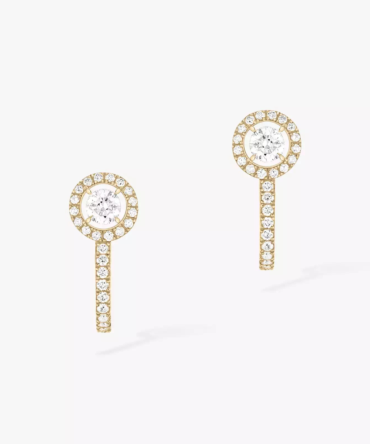 Joy Hoop Earrings Round Diamonds 2x0.10ct
