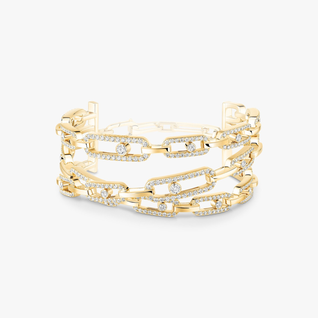 Move Link 3-row Cuff Bracelet