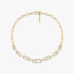 Move Link Pavé Necklace