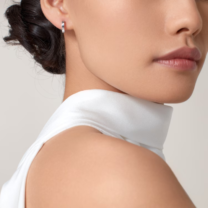 Love Hoop Earrings, Small Model