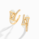 Cleo Diamond Open Hoop Earrings