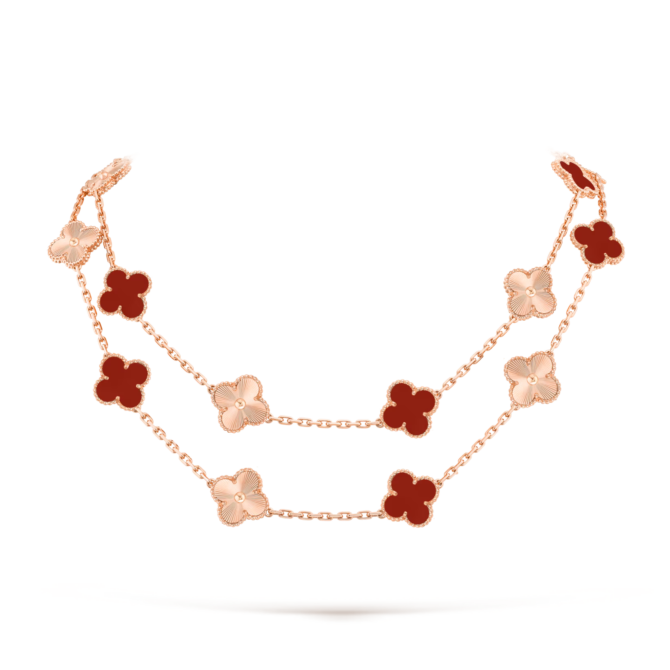 Vintage Alhambra Long Necklace, 20 motifs