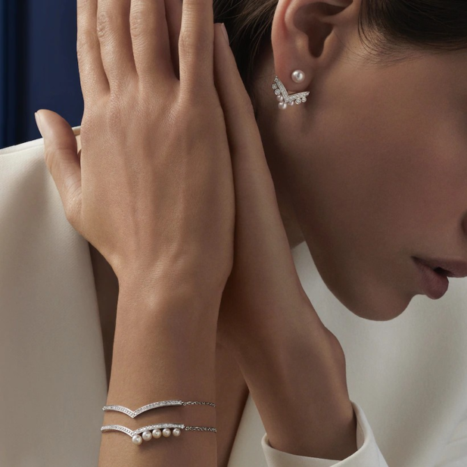 Joséphine Aigrette Bracelet White Gold, Diamonds