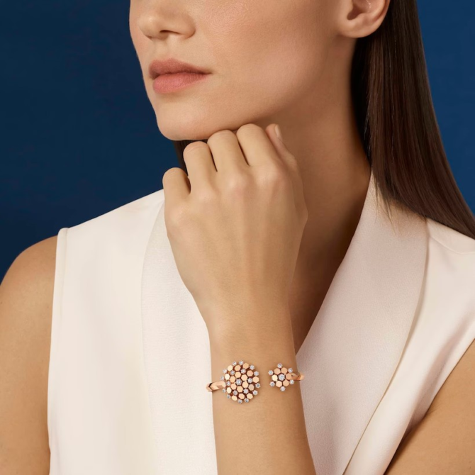 Bee de Chaumet Bracelet Rose Gold, Diamonds
