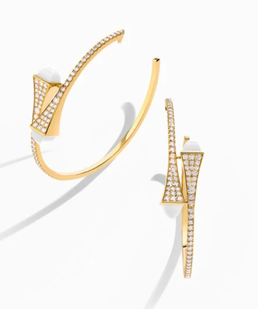 Cleo Diamond Large Hoop Earrings
