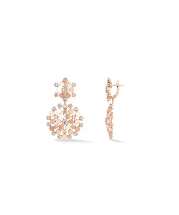 Bee de Chaumet Earrings Rose Gold, Diamonds
