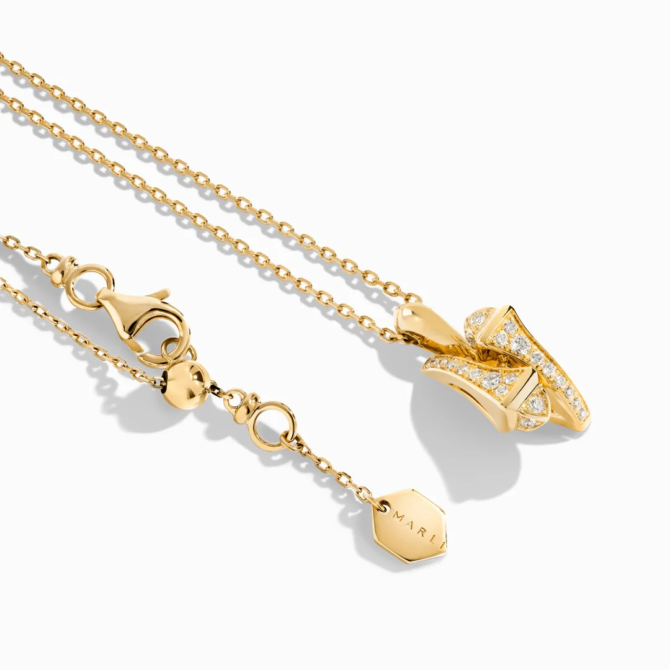 Cleo Full Diamond Huggie Pendant