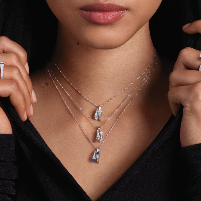 Cleo Full Diamond Huggie Pendant