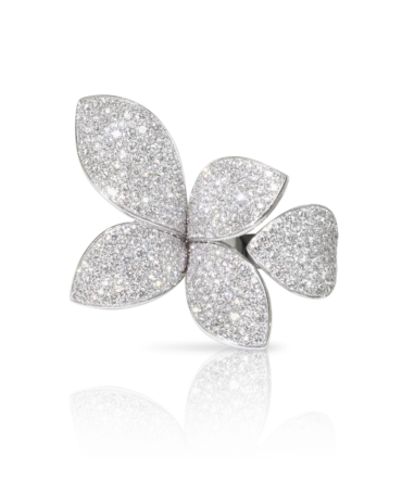 Giardini Segreti Ring, Five Leaves Medium Flower