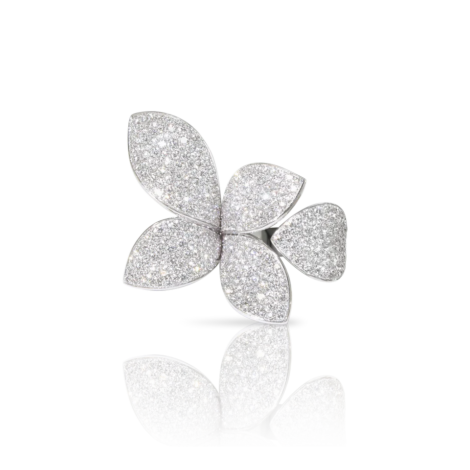Giardini Segreti Ring, Five Leaves Small Flower
