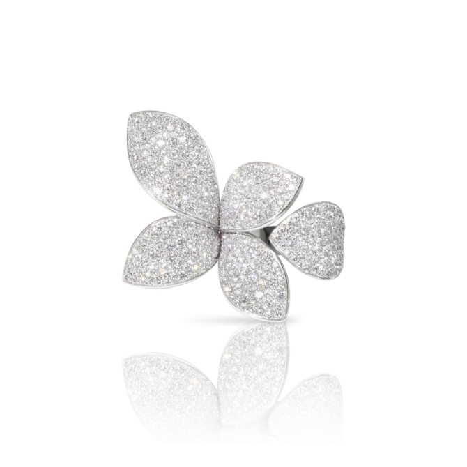 Giardini Segreti Ring, Five Leaves Small Flower