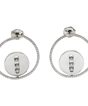 Créoles Lucky Move Earrings White Gold, Diamonds