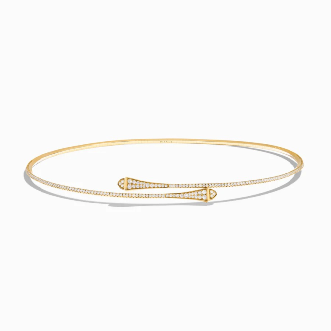 Cleo Full Diamond Slim Slip-On Necklace