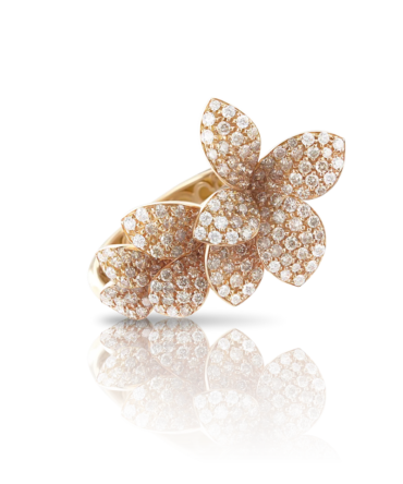 Petit Garden Ring, Rose Gold with Diamonds