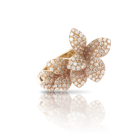 Petit Garden Ring, Rose Gold with Diamonds