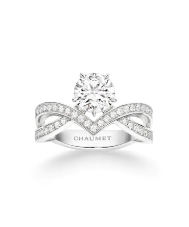 Joséphine Amour d'Aigrette Solitaire 1.0ct Platinum, Diamonds