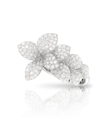 Petit Garden Ring, White Gold with Diamonds