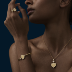 Happy Hearts Golden Hearts Bangle, Ethical Yellow Gold, Diamonds - Image 2