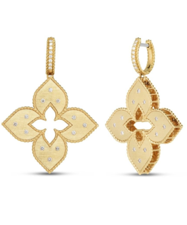 Venetian Princess Earrings with Diamond, Large