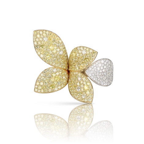 Giardini Segreti Aura Ring, Five Leaves Flower Ring