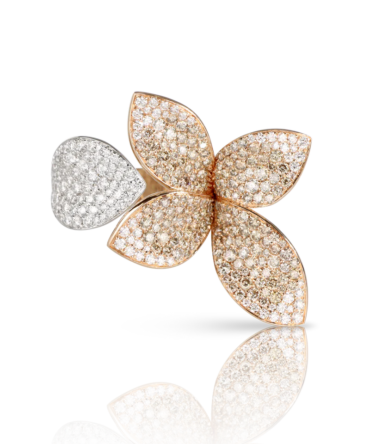 Giardini Segreti Ring, Five Leaves , Medium Flower Ring