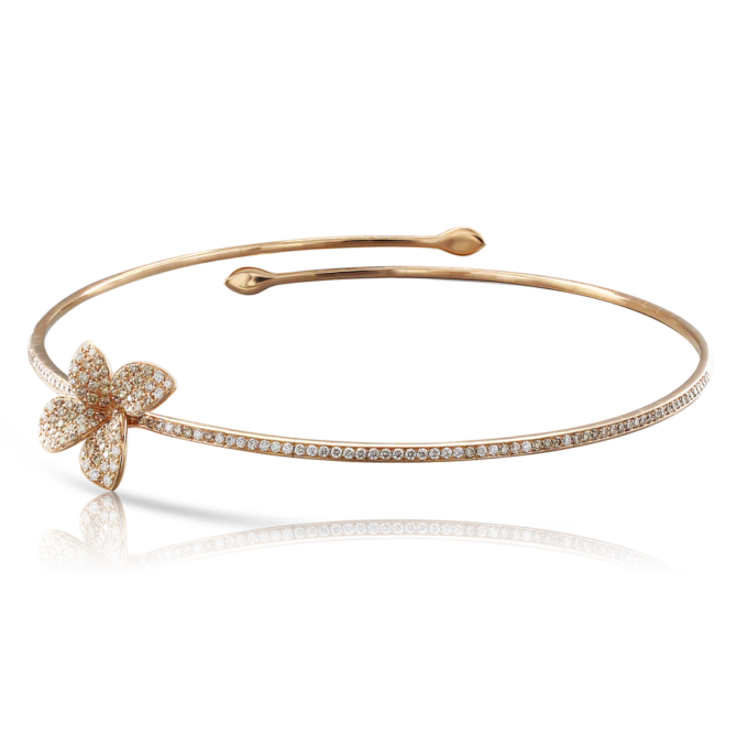 Petit Garden Choker, Rose Gold with Diamonds