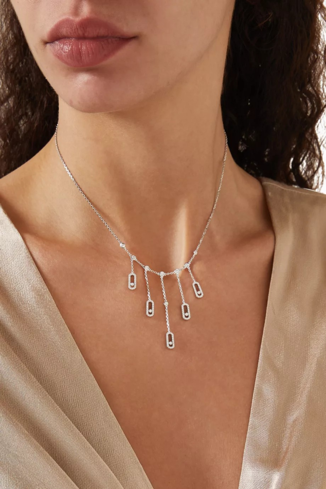 Move Uno Pavé Diamond Necklace