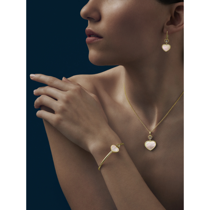 Happy Hearts Earrings, Ethical Gold, Diamonds, Stone