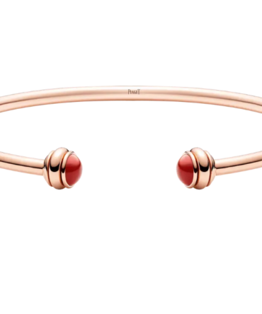 Piaget Possession Open Bangle Bracelet, Rose Gold, Red Carnelian