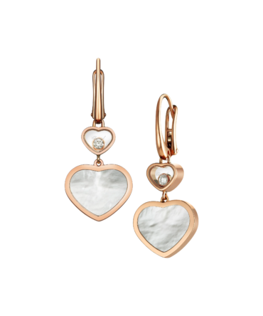 Happy Hearts Earrings, Ethical Gold, Diamonds, Stone