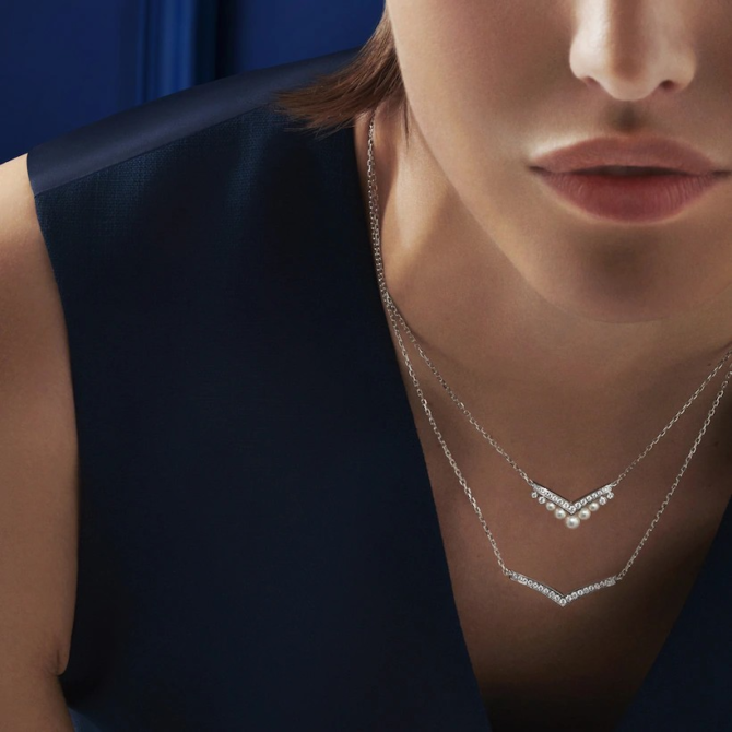 Joséphine Aigrette Pendant White Gold, Diamonds