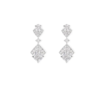 Joséphine Éclat Floral Earrings White Gold, Diamonds