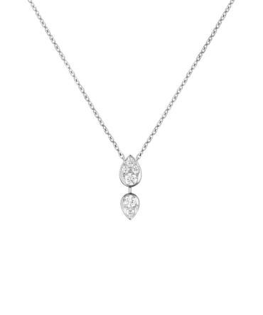 Joséphine Ronde d'Aigrettes Pendant White Gold, Diamonds