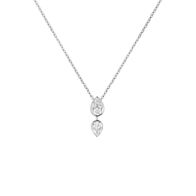 Joséphine Ronde d'Aigrettes Pendant White Gold, Diamonds