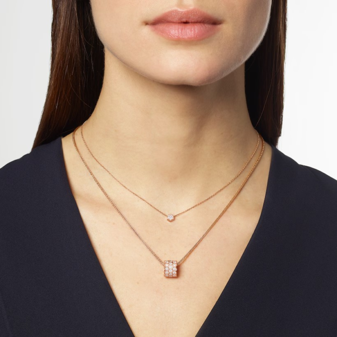 Bee de Chaumet Medium Model Pendant Rose Gold, Diamonds