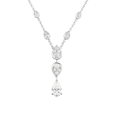 Joséphine Ronde d'Aigrettes 1 carat Pendant White Gold, Diamonds