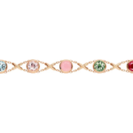 Les Acrostiches Jeux de Liens "Amour" Rose Gold Bracelet