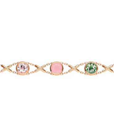 Les Acrostiches Jeux de Liens "Amour" Rose Gold Bracelet