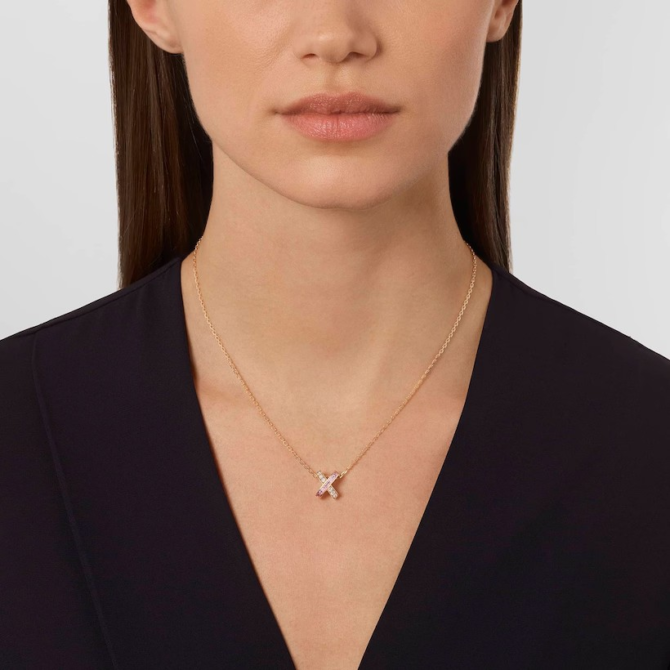 Jeux de Liens Pendant, Rose Gold