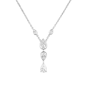 Joséphine Ronde d'Aigrettes 0.50 carat Pendant White Gold, Diamonds
