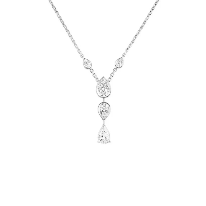Joséphine Ronde d'Aigrettes 0.50 carat Pendant White Gold, Diamonds