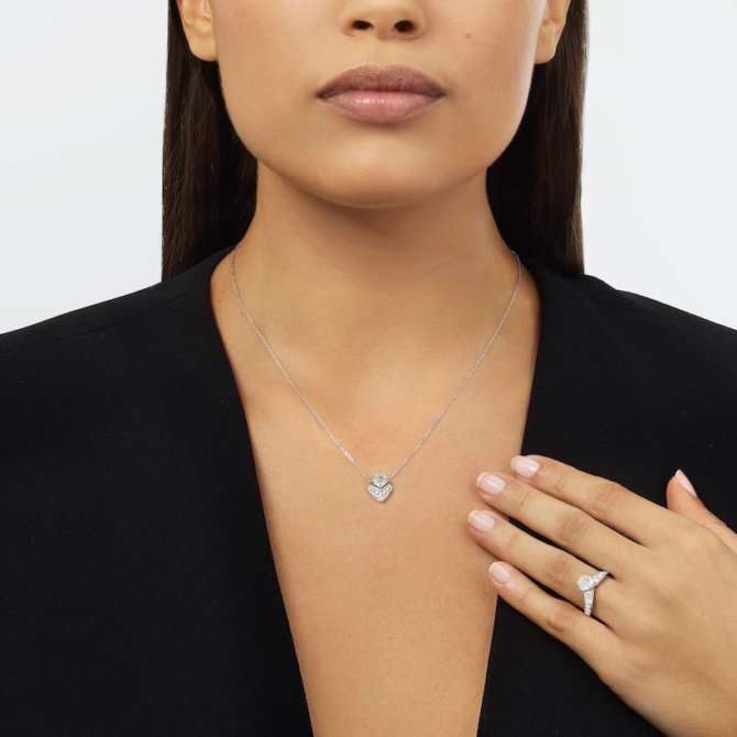 Joséphine Éclat Floral Pendant White Gold, Diamonds