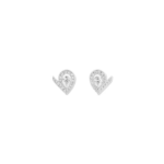 Joséphine Aigrette Earrings White Gold, Diamonds