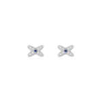 Jeux de Liens Earrings White Gold, Sapphires, Diamonds