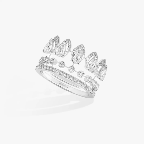 Alliance Desert Bloom White Gold Diamond Ring