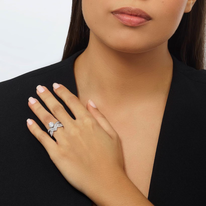Joséphine Amour d'Aigrette Wedding Band Platinum, Diamonds, 1.8mm