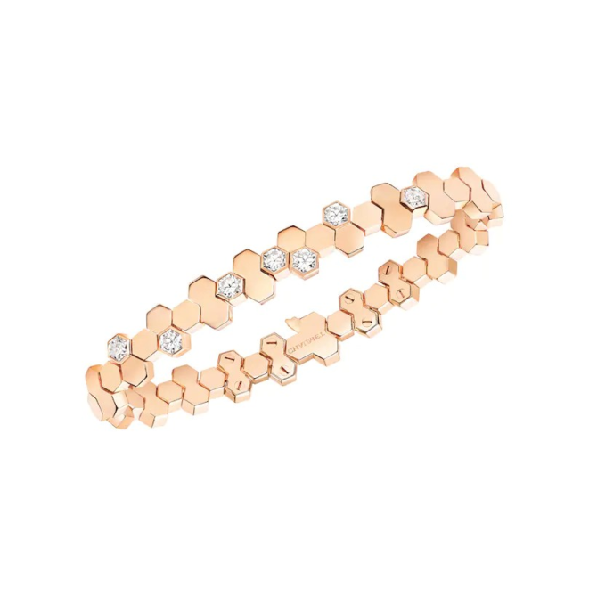 Bee de Chaumet Bracelet Rose Gold, Diamonds