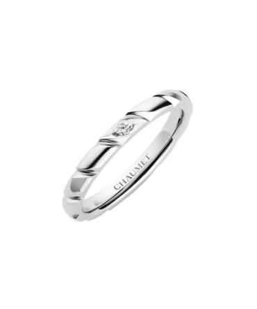 Torsade de Chaumet Wedding Band Platinum, Diamonds, 2.5mm